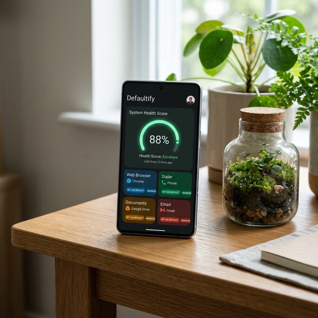 Defaultify App Interface Preview